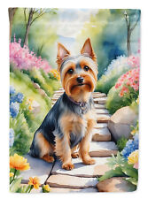 Silky Terrier Spring Path Flag Canvas House Size DAC6720CHF picture
