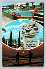 St Pete Beach FL-Florida, Colonial Gateway Inn Antique Vintage Souvenir Postcard picture