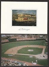 (2)Limited in Distribution Chicago Cubs Wrigley Field Baseball Stadium Postcards picture