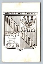 All States Hobby Club United we Stand RPPC Postcard picture