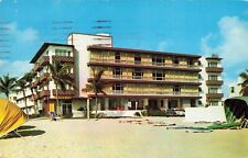 Marlin Beach Hotel & Apartments Fort Lauderdale Florida FL Chrome 1954 Postcard picture