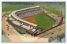 c1940 Aerial View Wrigley Field Home Chicago Cubs Illinois IL Unposted Postcard picture