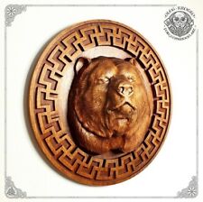 30 Cm 11.8 Inch Viking Home Wood Norse Animal Wall Hanging Gift picture
