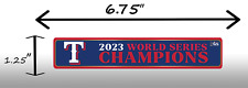 ** 2 - PACK ** Texas Rangers World Series Champions 2023 Vinyl Sticker Banner picture