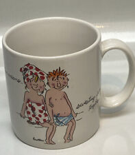 1987 Vintage Love Means Sweating It Out Together Applause Couple Coffee Mug Rare picture