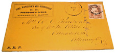 1860's ROME WATERTOWN & OGDENSBURGH RW&O NYC ENVELOPE PIERREPONT NEW YORK picture