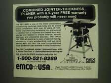 1984 Emco Rex 2000 Jointer - Thickness Planer Ad picture