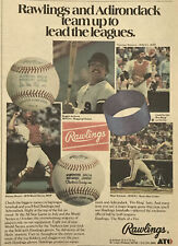 1977 Johnny Bench Newsprint Ad Rawlings/Adirondack Munson, Reggie Jackson 7”x10” picture