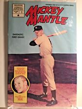 1991 MICKEY MANTLE COMIC 1ST ISSUE WITH BASEBALL POSTCARDS FACTORY WRAPPING  picture