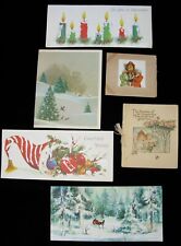 VINTAGE LOT OF HOLIDAY SEASONAL CHRISTMAS CARDS NORCROSS AND OTHER DESIGNERS  picture