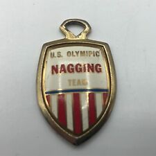 Vintage US Olympic Nagging Team FOB Medal Pendant Charm Funny G9 picture