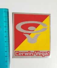 Adhesive Cerwin Vega Sticker Autocollant Vintage 80s Original picture