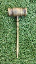 Vintage NICE Collectors Brass Mini Gavel Auctioneer Judge Lawyer Detachable picture