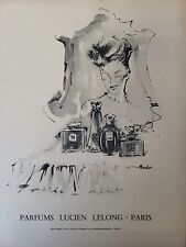 Parfums Lucien Lelong 1947 Print Ad Du Magazine Swiss Perfume Paris Mirror Woman picture