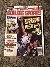 1995 College Sports Magazine. Duke Blue Devils & Colorado Buffaloes. Newsstand picture