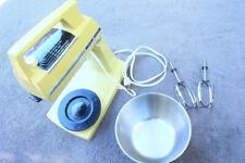 Vintage GE Stand Mixer Tan MCM Retro Kitchen Beaters Estate Gift Props Old OS picture