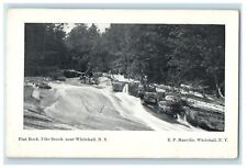 c1940s Flat Rock Pike Brook Near Whitehall New York NY Vintage Unposted Postcard picture