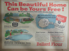 Ballard Flour Ad: Win a Brand New House Contest  from  1940's Size 11 x 15 inch picture
