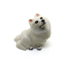 American Eskimo ceramic Dog dollhouse figurines animal miniature K100 Size L picture