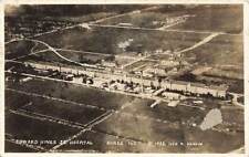 Vintage RPPC Airplane View Hines Hospital Illinois IL Real Photo Hanson P81 picture