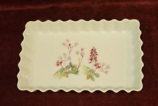 Louis Lourioux France Le Faune Scalloped Rectangular Baking Dish WILDFLOWER picture