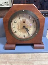 Vintage GE General Electric Clock Mantel Desk No Model # Working READ picture