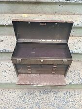 Vintage KENNEDY  520 Machinist Chest 7 Drawer Toolbox  USA Felt Rustic Patina picture