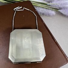 Vintage Elginite Chrome Compact With Chain picture