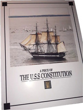 USS CONSTITUTION aka OLD IRONSIDES ship wood piece, wooden relic picture