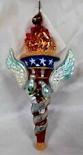 Christopher  Radko 9/11 Ornament - Torch w/Doves and Wings - 