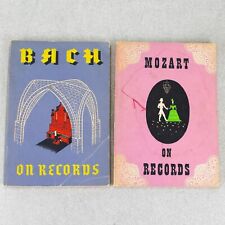 Mozart & Bach On Records - 1942 First Printings - Four Corners Softcover Vintage picture