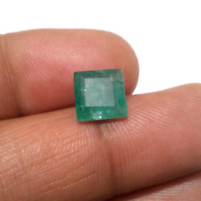 Awesome Zambian Emerald Square Shape 3.30 Crt Huge Green Faceted Loose Gemstone picture
