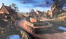 Tigers in Normandy by Nicolas Trudgian signed by WWII Panzer Tank Commanders picture