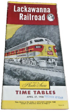 APRIL 1958 DL&W DELAWARE LACKAWANNA AND WESTERN SYSTEM PUBLIC TIMETABLE picture