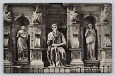 Rome Italy Tomb Of Pope Julius II - Michelangelo's Moses VINTAGE Postcard picture