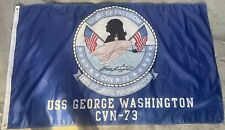 USN USS George Washington CVN-73  3x5 ft Single-Sided Flag Banner picture