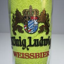 Paulaner Weissbier Konig Ludwig Lions Crown  0.5L Swirled Pint Glass - 10