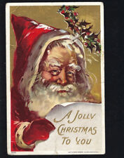 c.1908 A Jolly Christmas To You Santa Claus Julius Bien Postcard UNPOSTED picture