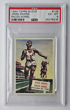 1954 Topps Scoop #128 Jesse Owens Races Horse December 26, 1936 PSA 6 EX-MT picture