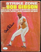 Bob Gibson St. Louis Cardinals Signed Strike Zone Magazine JSA Authenticated picture
