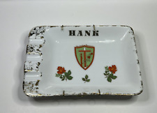 Vintage HANK Ashtray by ALDRE Burbank California USA 7 x 5 Hand Painted picture