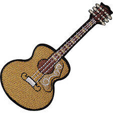 Classical Spanish Acoustic Guitar Embroidered Iron Sew On Patch Shirt Bag Badge picture