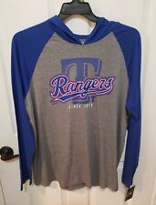 TEXAS RANGERS MENS LONG SLEEVE HOODED TEE SHIRT, WORLD SERIES CHAMPIONS, NWT picture