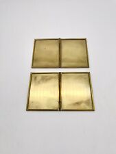 Vintage Bi-fold Brass Metal Photo Picture Frame 3.5”x2.5” Small Photos picture