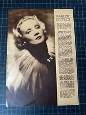 Vintage 1930s Marlene Dietrich Portrait picture