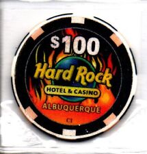 Hard Rock Casino Albuquerque NM 100 Dollar Gaming Chip as pictured picture