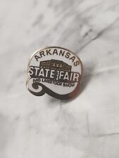 Vintage Arkansas State Fair Gold Tone Lapel Pin Hat  Pin Lanyard  picture