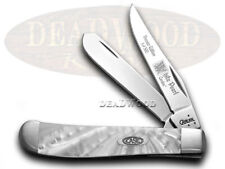 Case xx Mini Trapper Knife White Pearl Genuine Corelon 1/500 Pocket 9207WP-LTD picture
