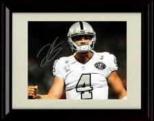 16x20 Framed Derek Carr - Oakland Raiders Autograph Promo Print - Fist With picture