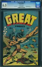 Great Comics 1 CGC 6.5 RARE NON-VARIANT L.B. Cole 1945 Capt. Power 1945 Novack💀 picture